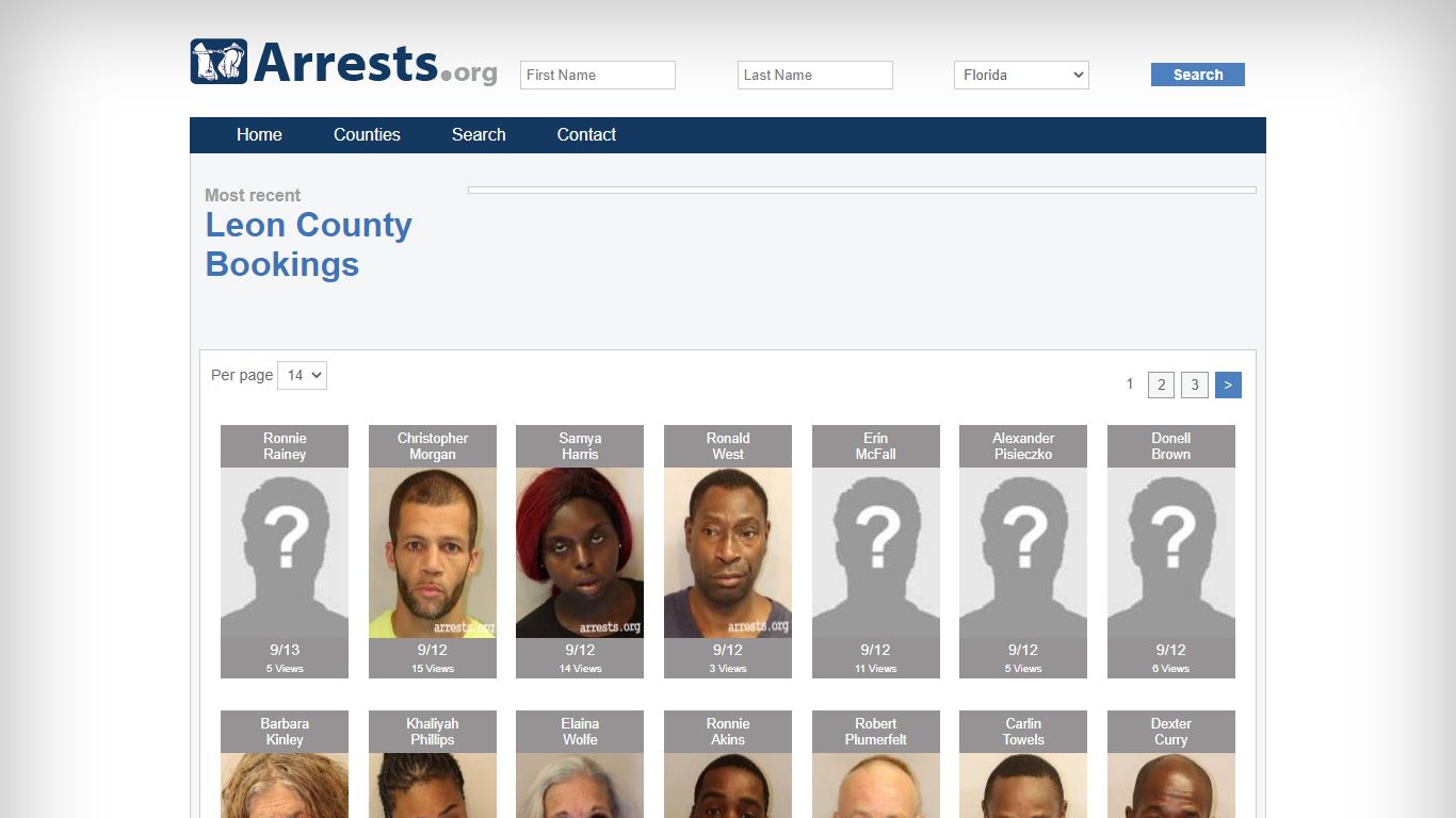 Leon County Arrests and Inmate Search